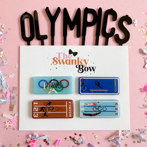 Olympics Themed Hair Clips
