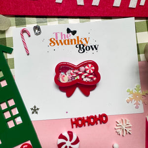 Christmas Bow Shaker Hair Clip